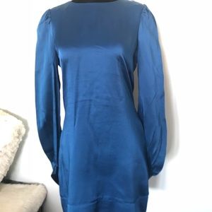Blue long sleeves dress